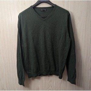 J Crew Mercantile Dark Forest Green V Neck Pullover Sweater Size XL